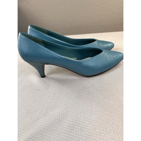 Vintage 1990’s Talons Premier Collections‎ Flex Sole Blue Heels Sz 7.5 - Picture 4 of 13